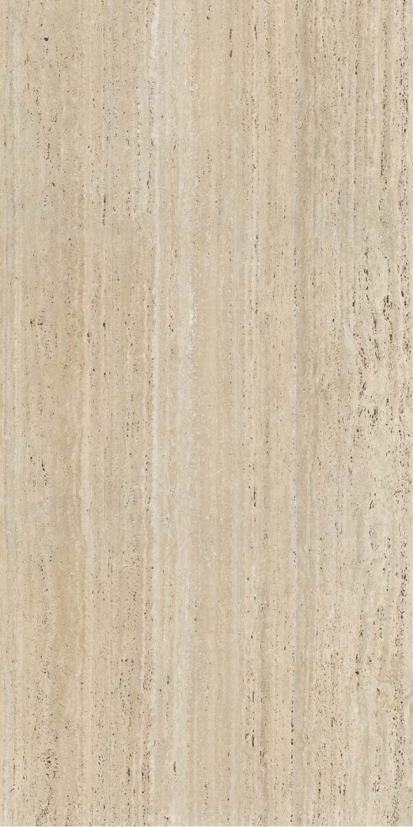 PIEDRA SINTERIZADA TRAVERTINE BEIGE RUSTIC MATE 120X240cm 9 MM